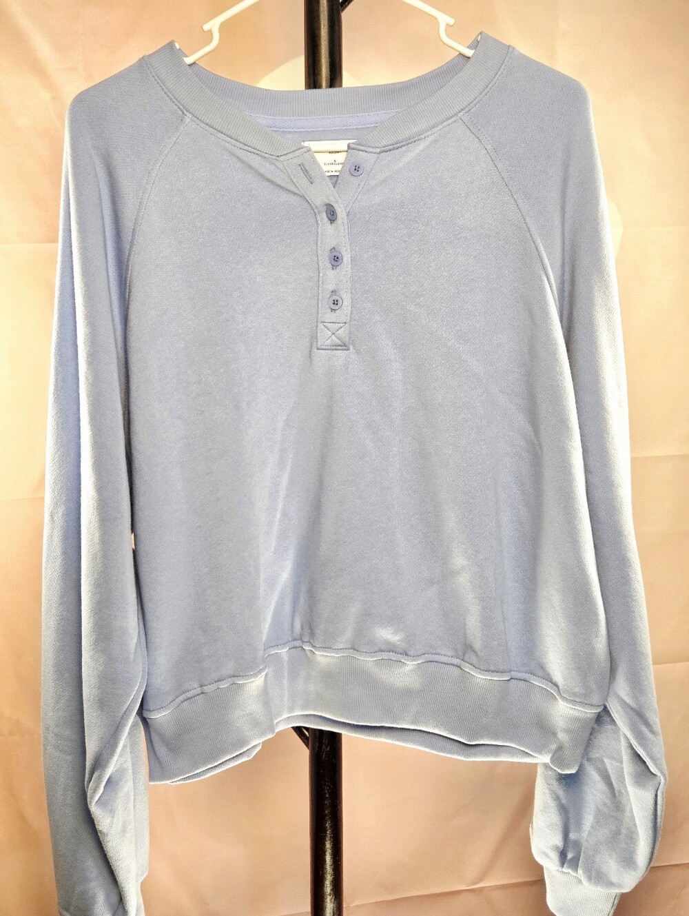 💥NWT💥 Old Navy Light Blue Henley Pullover Sweater Size Large